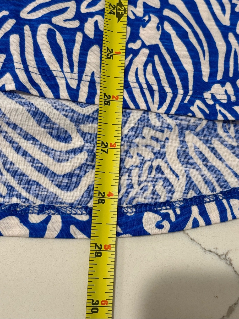 Lilly Pulitzer Etta Scoop Neck Top in Martinique Blue Zee Bebe Womens Small - Picture 11 of 14